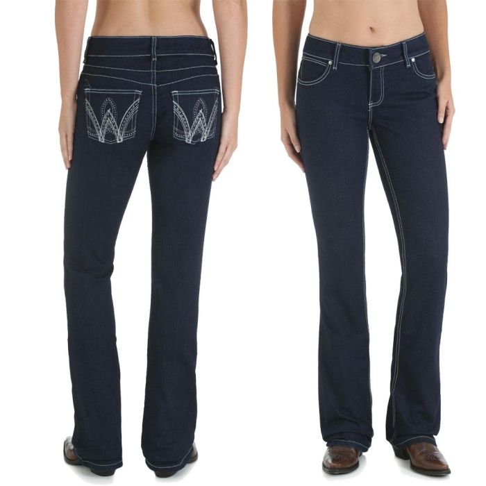 Ladies Casual Clothing - Wrangler Womens Premium Patch Booty Up Sits Above  Hip Jean - 10MWZNI