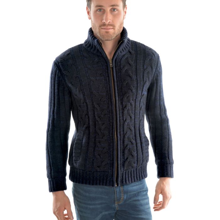 Mens Casual Clothing - Thomas Cook Beacon Zip Thru Knitted Jacket