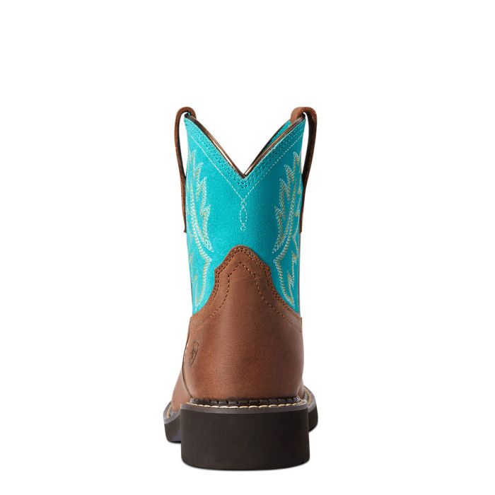 Ariat Kids Fatbaby Heritage Distress Brown Turquoise