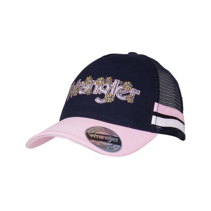 Wrangler KIDS Lucinda Trucker Cap - Navy / Pink