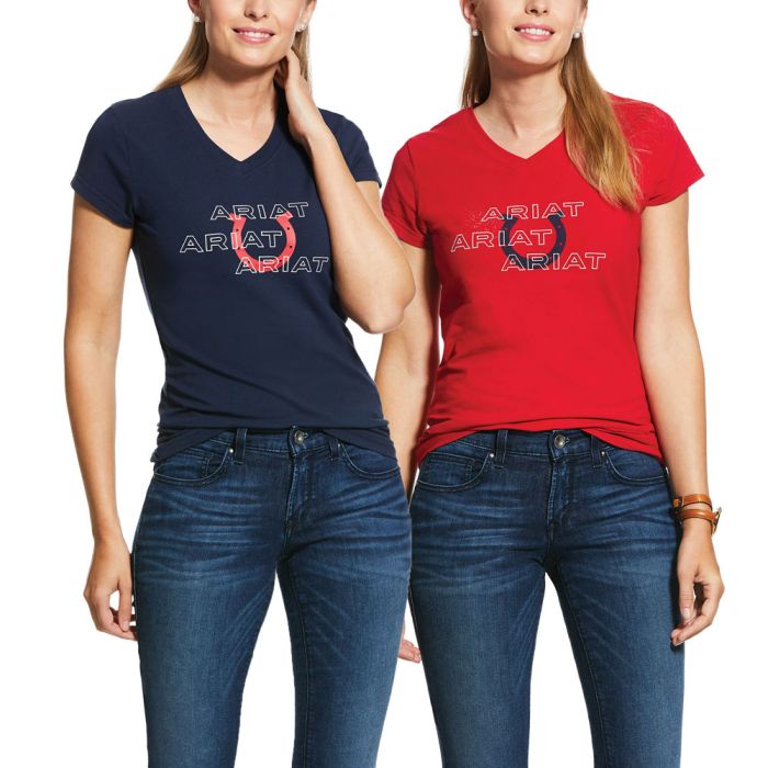 Ariat Ladies Puff Print Tee